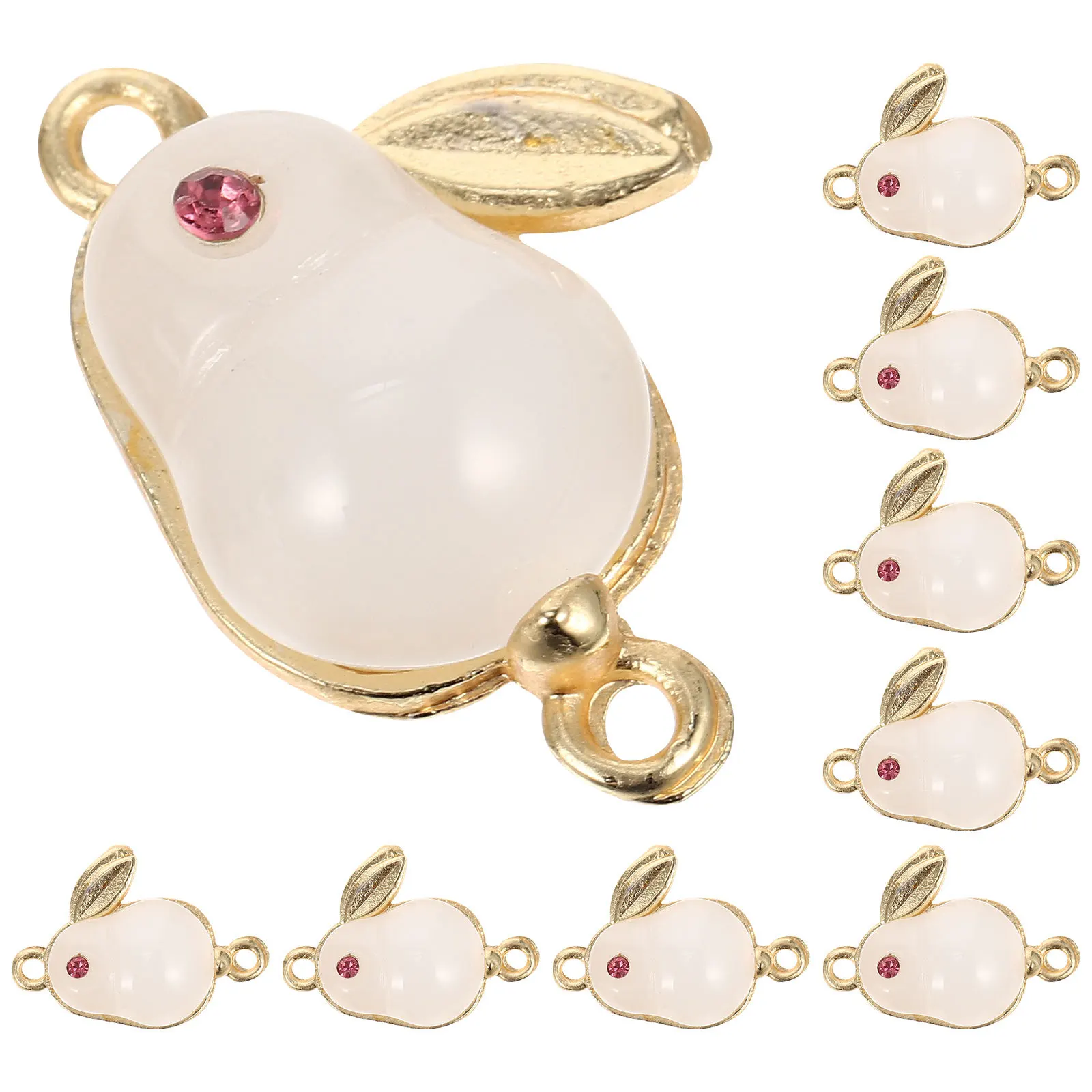 

10 шт., ювелирные изделия в виде кролика, подвески для браслета «сделай сам», разъем, подвески, ожерелье, подвески, аксессуары для рукоделия из сплава, ожерелье, подвески