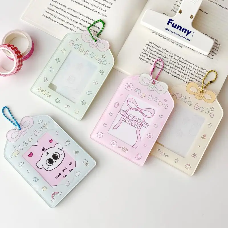 1 Piece Desktop Protection Card Film Card Cover Practical Four-leaf Clover Puppy Certificate Photo Acrylic Card Cover Card Brick