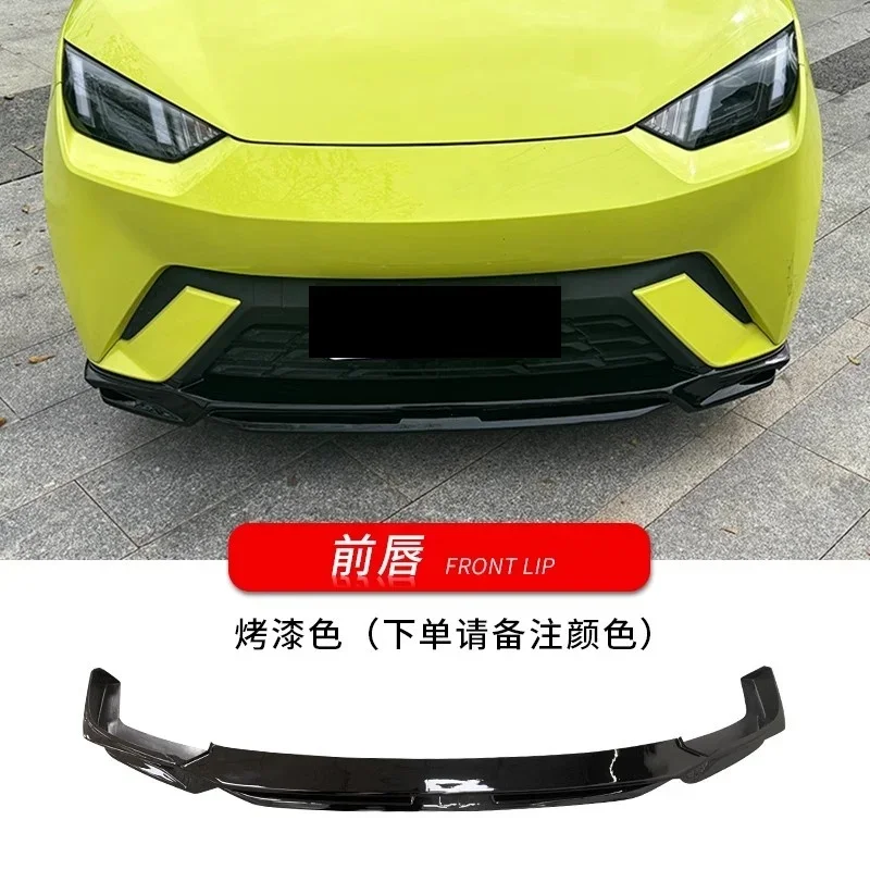 Gloss Black Car surround Body kit for BYD Seagull 2023-2025 modified Front Lip Rear lip Side skirt