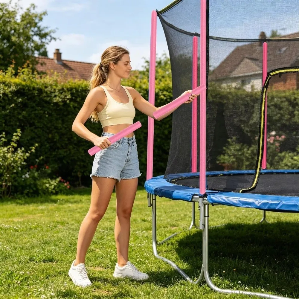 6PCS 40CM Trampoline Pole Foam Sleeves Hollow Round Waterproof Protective Cover Padding Soft Easy Slip On Foam Tubing Padding