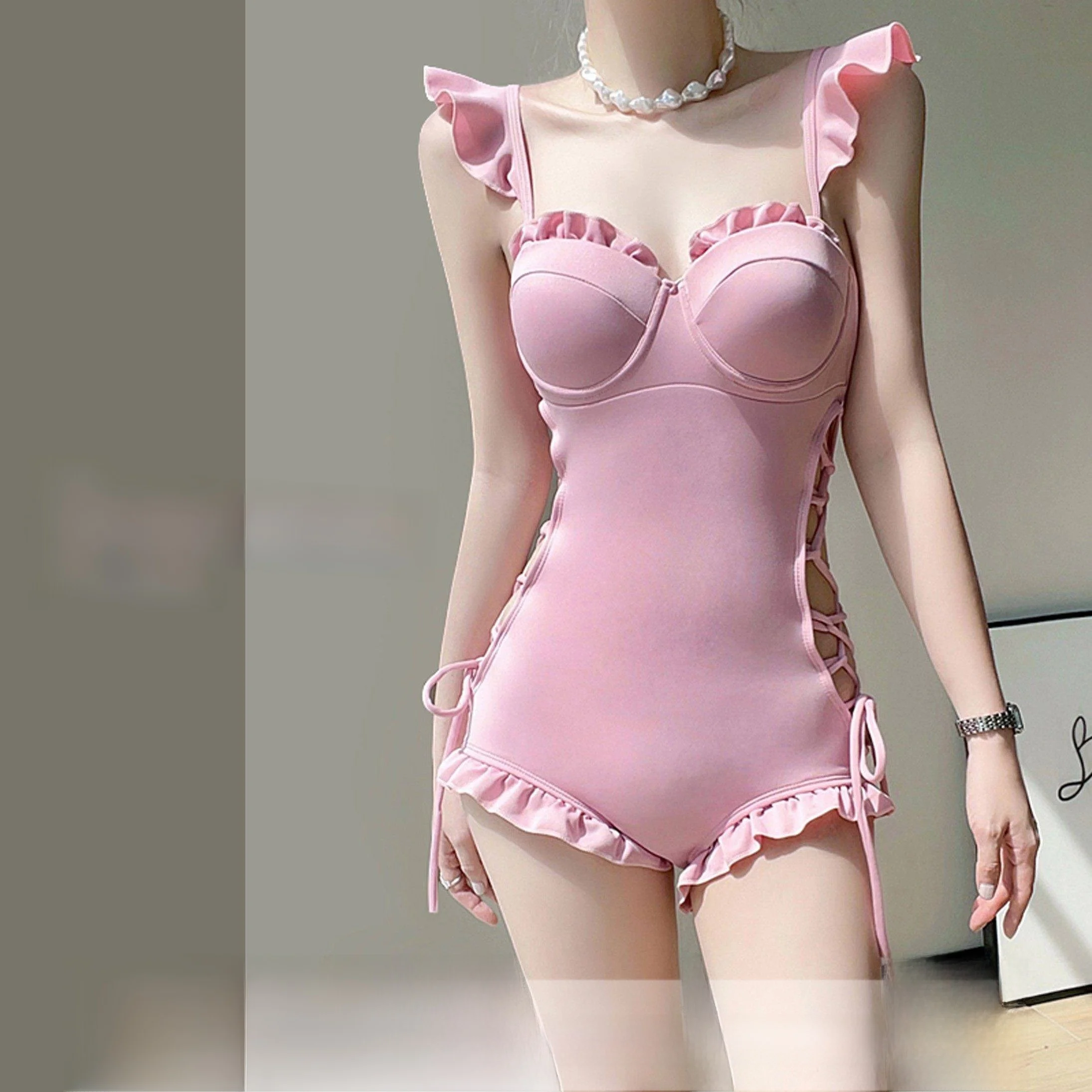 

Женский цельный термокупальник для спа с эффектом пуш-ап, летний, премиум-класса, 2024, новинка, с эффектом похудения