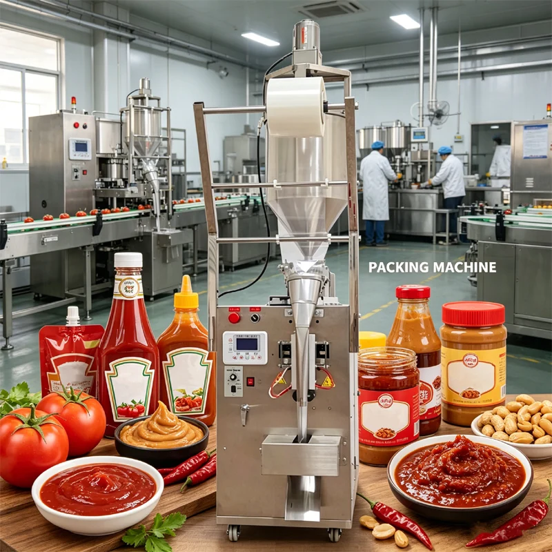 Automatic Quantitative Paste Packing Machine For Chili Oil Sauce Seasoning Water Honey Sesame Packaging Machine