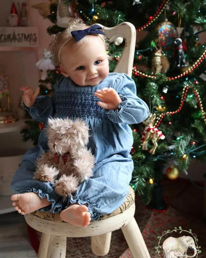 Brinley 24inch Reborn Toddler DIY Art Doll Kit Soft Vinyl Fresh Color NPK with Body And Eyes