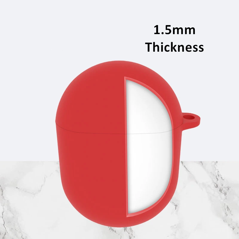 for Google Pixel Buds2 Case Silicone Cases Shockproof Protective Cover with Keychain