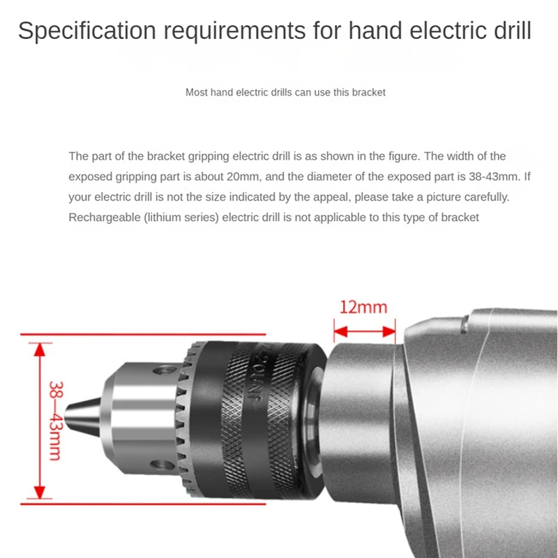 Square Hole Drill Bit Adapter Drill Bit Fixing Bracket Attachment Joint Mortiser Bit For Hand Electric Drill