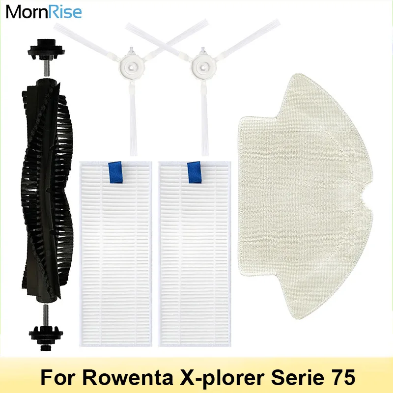 Accessories For Tefal Rowenta X-plorer Serie 75 RR7687WH Vacuum Cleaner Spare Parts Replacement kit Roller Brush Filter