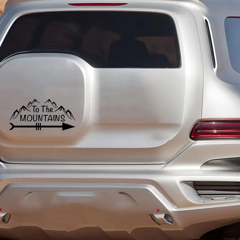 15x7cm Mountain Climbing Hiking Instruction Design Vinyl Sticker Car Window Bumper Motorcycle Accessory Decoration