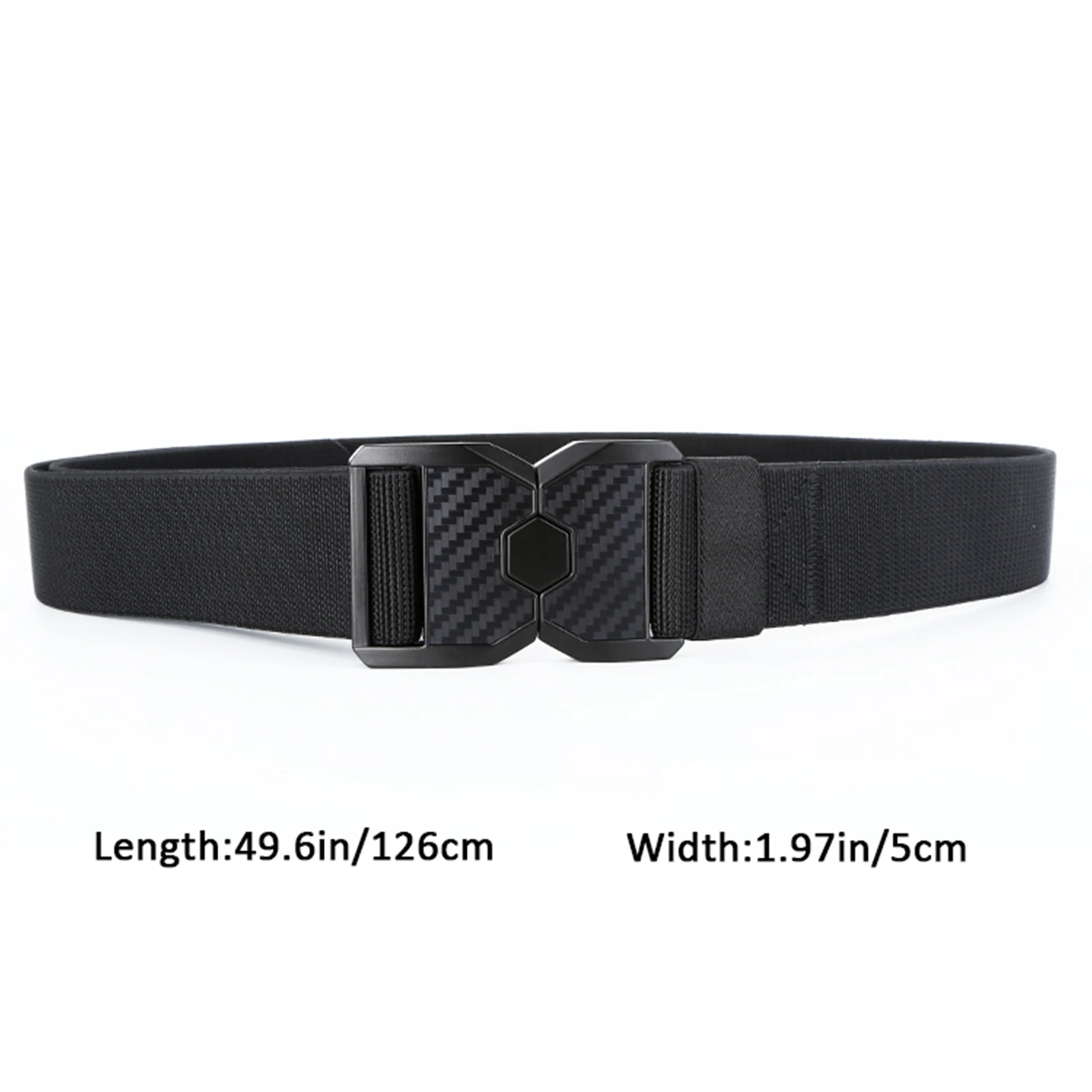 حزام جولف مرن بإبزيم سريع بدون فتحة وتصميم مطاطي للجنسين حزام خصر تكتيكي للتدريب في الهواء الطلق للرجال والنساء حزام كاجوال