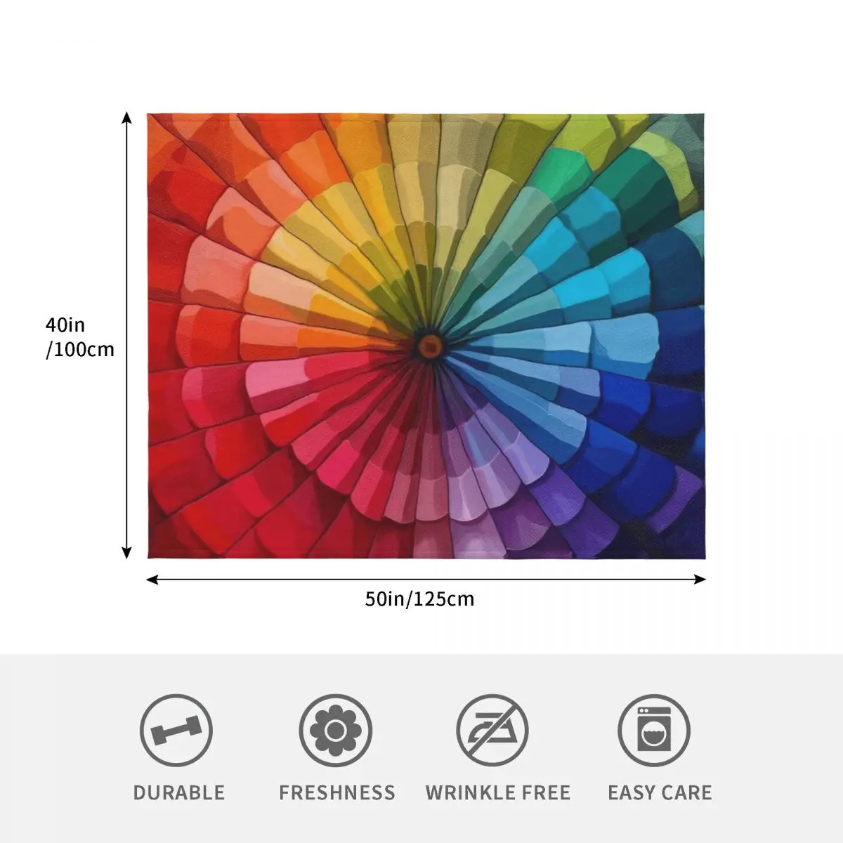 تلوين عجلة اللوحة رمي بطانية الشعر سرير ناعم بطانيات مخصصة لطيف