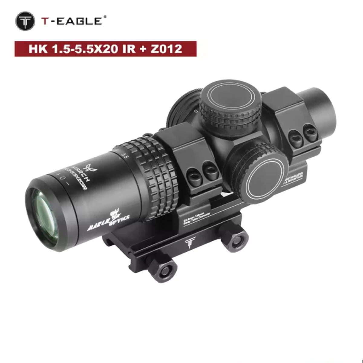 

Тактический оптический прицел HK 1.5-5.5x20IR для охоты и страйкбола, с регулируемой сеткой прицельной марки, 11 мм/20 мм