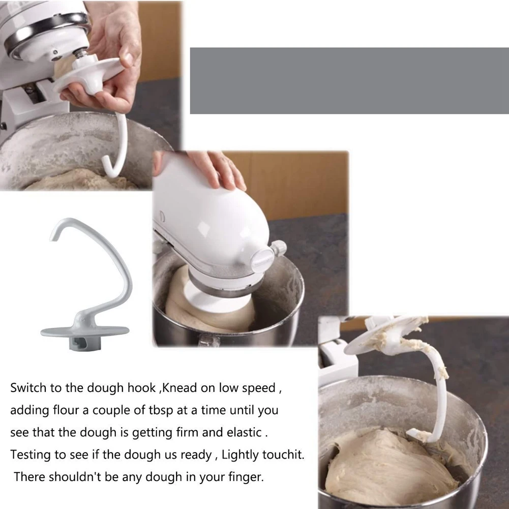 Substituição do gancho de massa K45DH compatível com misturadores basculantes KitchenAid 4,5 QT KSM90 e K45