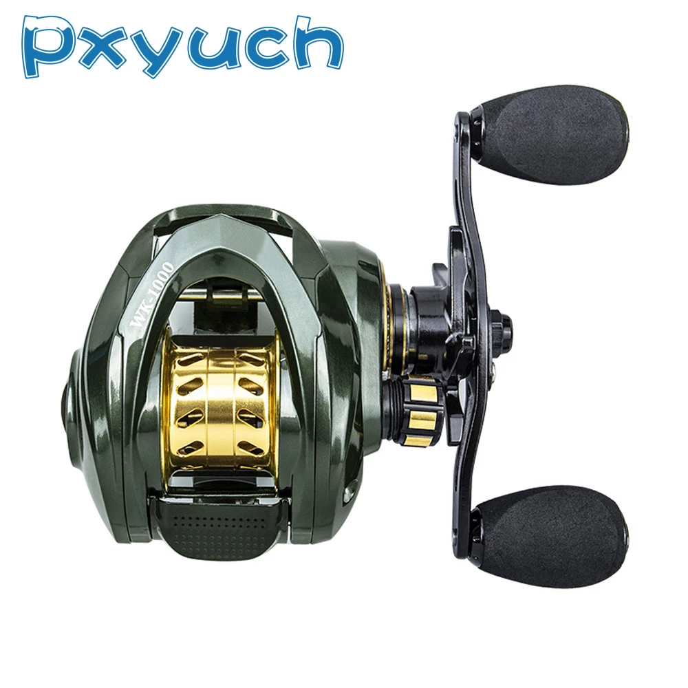 Fishing Baitcasting Reel 8KG Max Drag 13+1BB 6.3:1 Gear Ratio High Speed Ultralight Reel Metal Line Cup Micro-Throwing Carp Coil