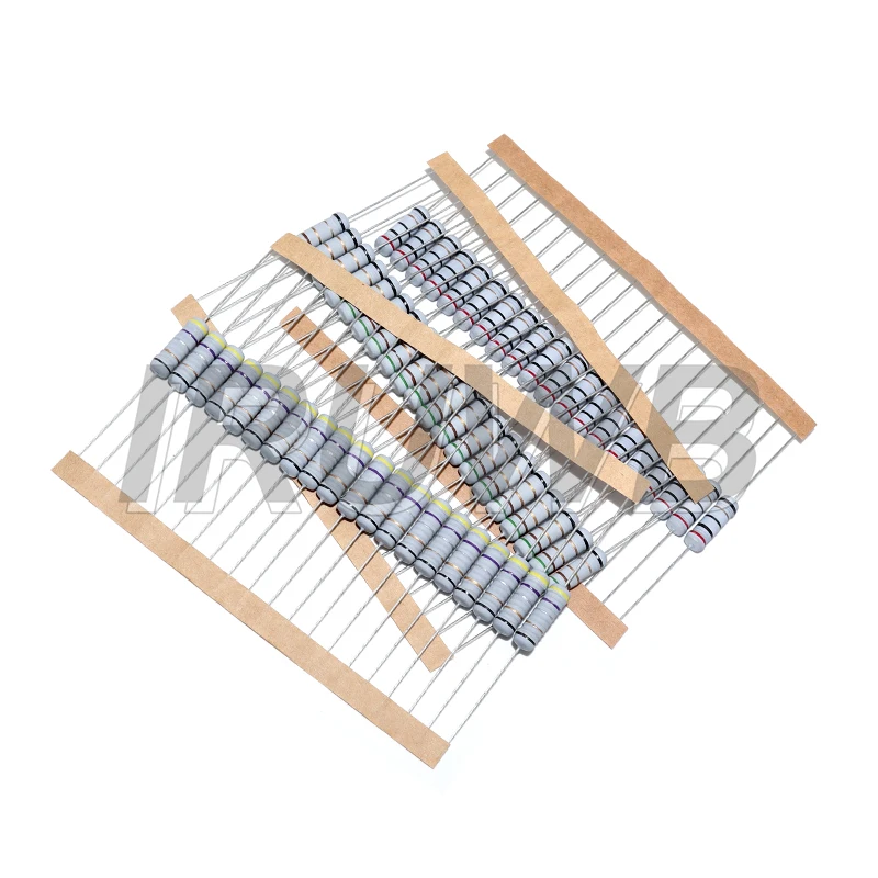 20pcs 2W 5% Fusível de resistor enrolado 0,1 0,22 0,33 0,47 0,5 1 ohm 0,05R 0,1R 1R 2,2R 4,7R 5,1R 10R 20R 22R 47R 51R 100R