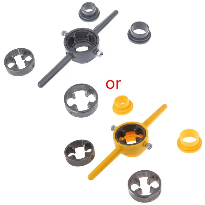 مجموعة أدوات صانع الخيوط البلاستيكية NPT يموت مجموعة الأنابيب عراف للمضخات الأنابيب أداة يدوية #2