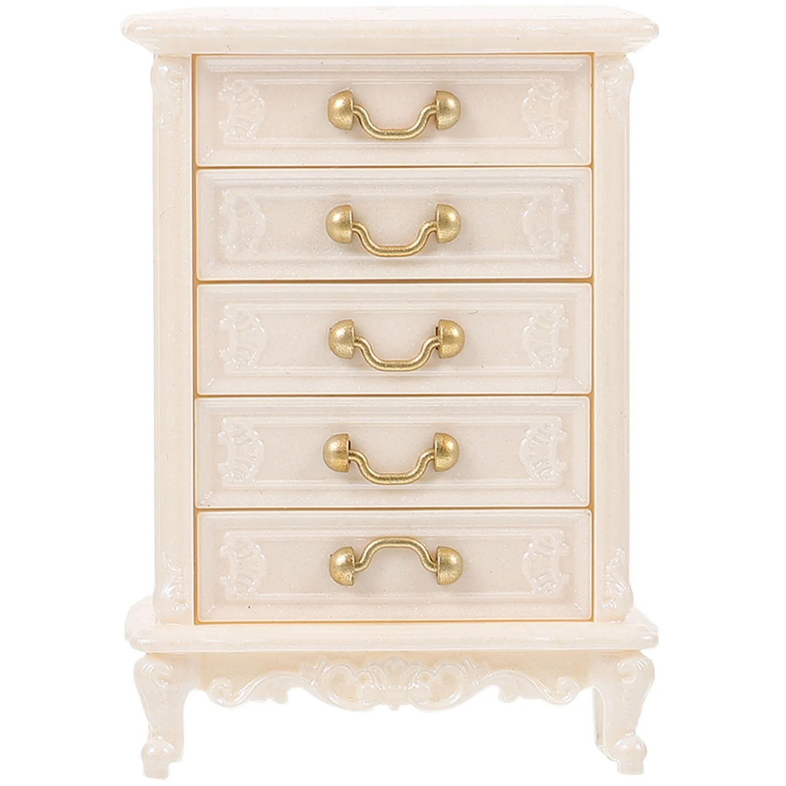 

Miniature Cabinet Plastic Craftsmanship Mini House Furniture Bedroom Decoration Small Artistic Display Cabinet