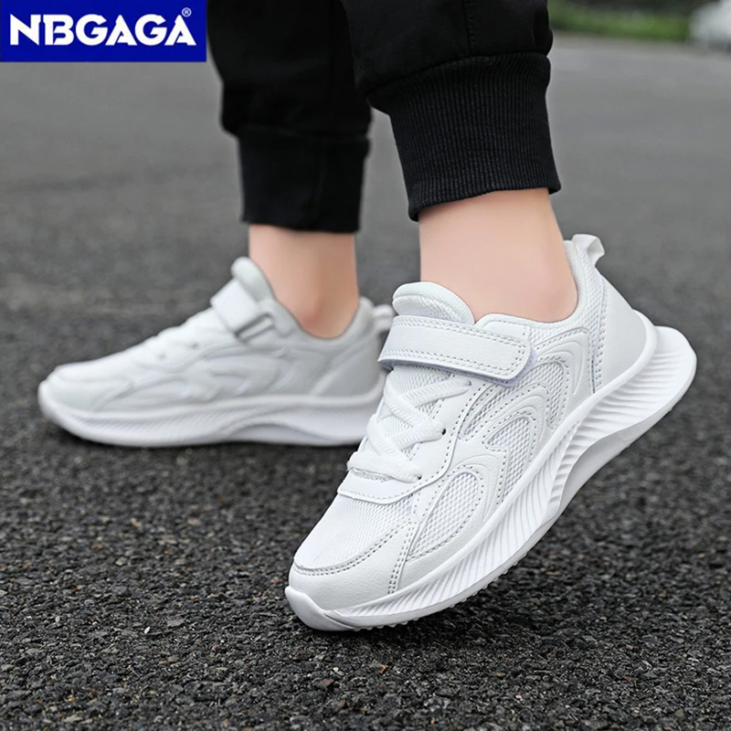 White Kids Sneaker For Boys And Girls Fashion Children Casual Shoes Non-slip Student Walking Shoes Outdoor Running Footwear