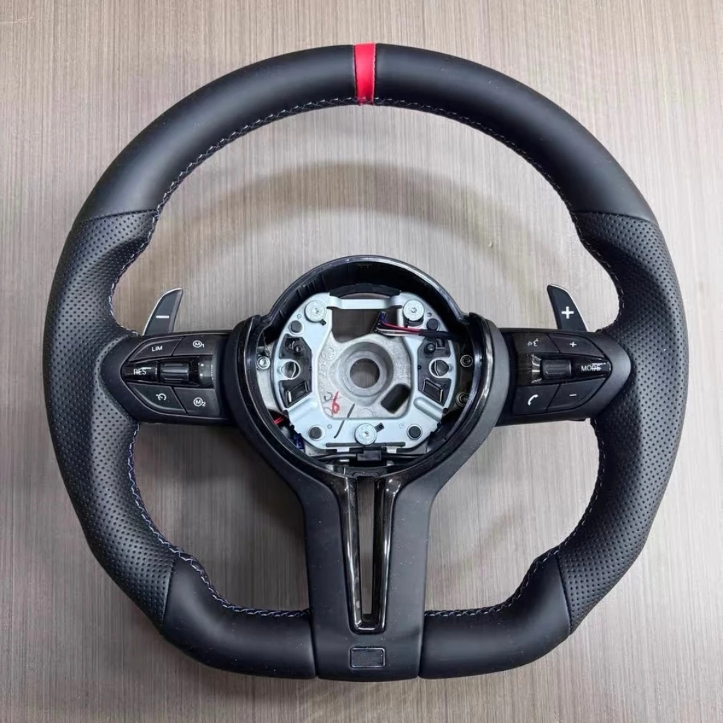 Flat Bottom M Sport Steering Wheel for BMW F01 F06 F10 F11 F12 F20 F21 F22 F25 F26 F30 F31 F32 F33 F34 F36 M3 F80 M4 F82 M5 F90