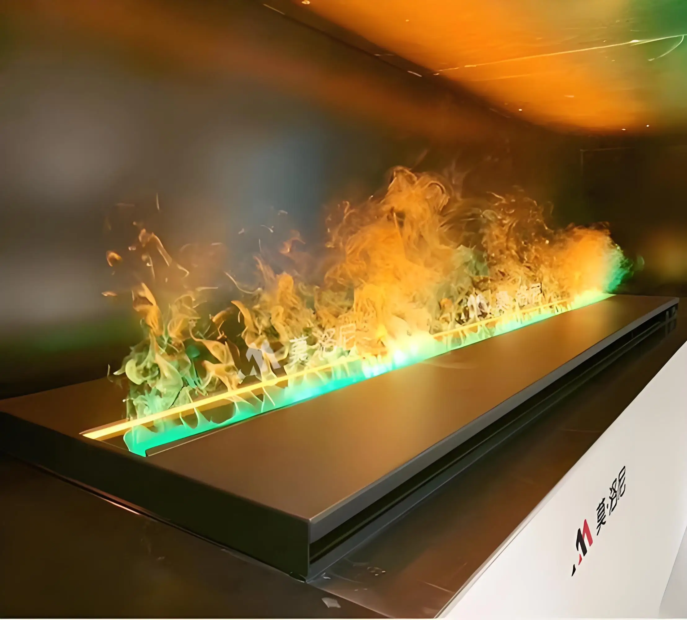 Smart Atomized Fireplace With Multi-colored Flame And Remote Control Functionality Water Vapor Fireplace For Interior Decoration