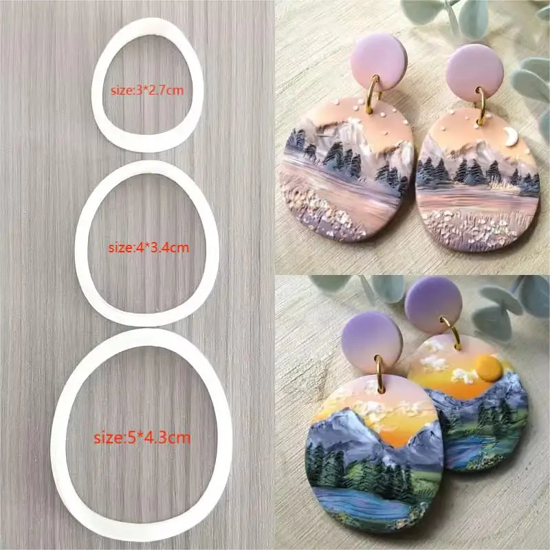 Regentropfen / Windmühle / ovale Form Polymer Clay Cutter LOVE Ohrring Tonform Schmuck Anhänger Stanzform DIY Prägewerkzeuge – Detail 11