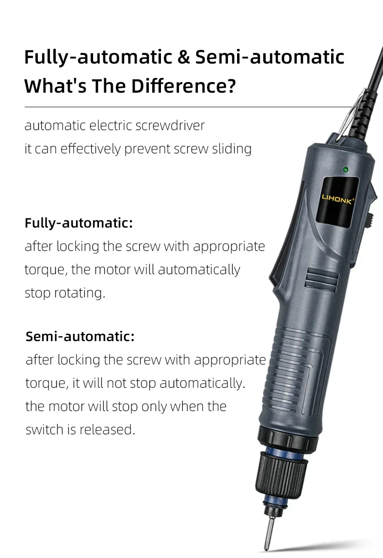 Ready to Ship Industrial Torque Adjustable Fully Auto Semi Automatic Electric Screwdriver Precision Screw Driver for Assembly