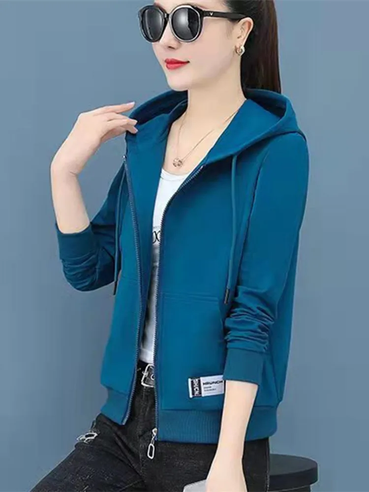 Ort zíper hoodie feminino primavera outono fino gola esporte sle jaet senhoras comute sle tubo reto pe