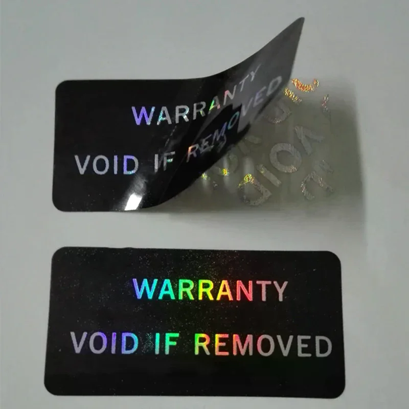 100Pcs Warranty Protection Sticker Security Seal Brittle Paper Tamper Proof Warranty Void Label Stickers Adhesive Label Guanante