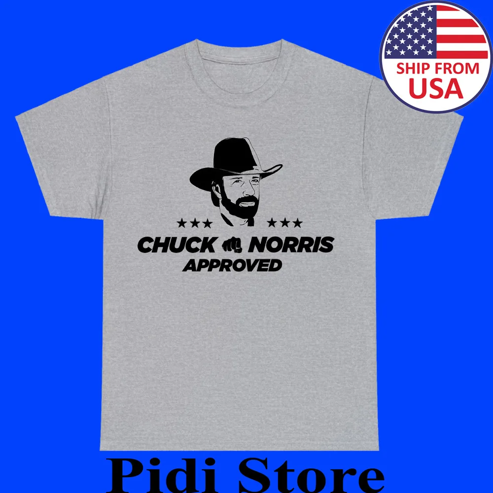 Chuck Norris Movie Men's Grey T-Shirt Size S to 3XL