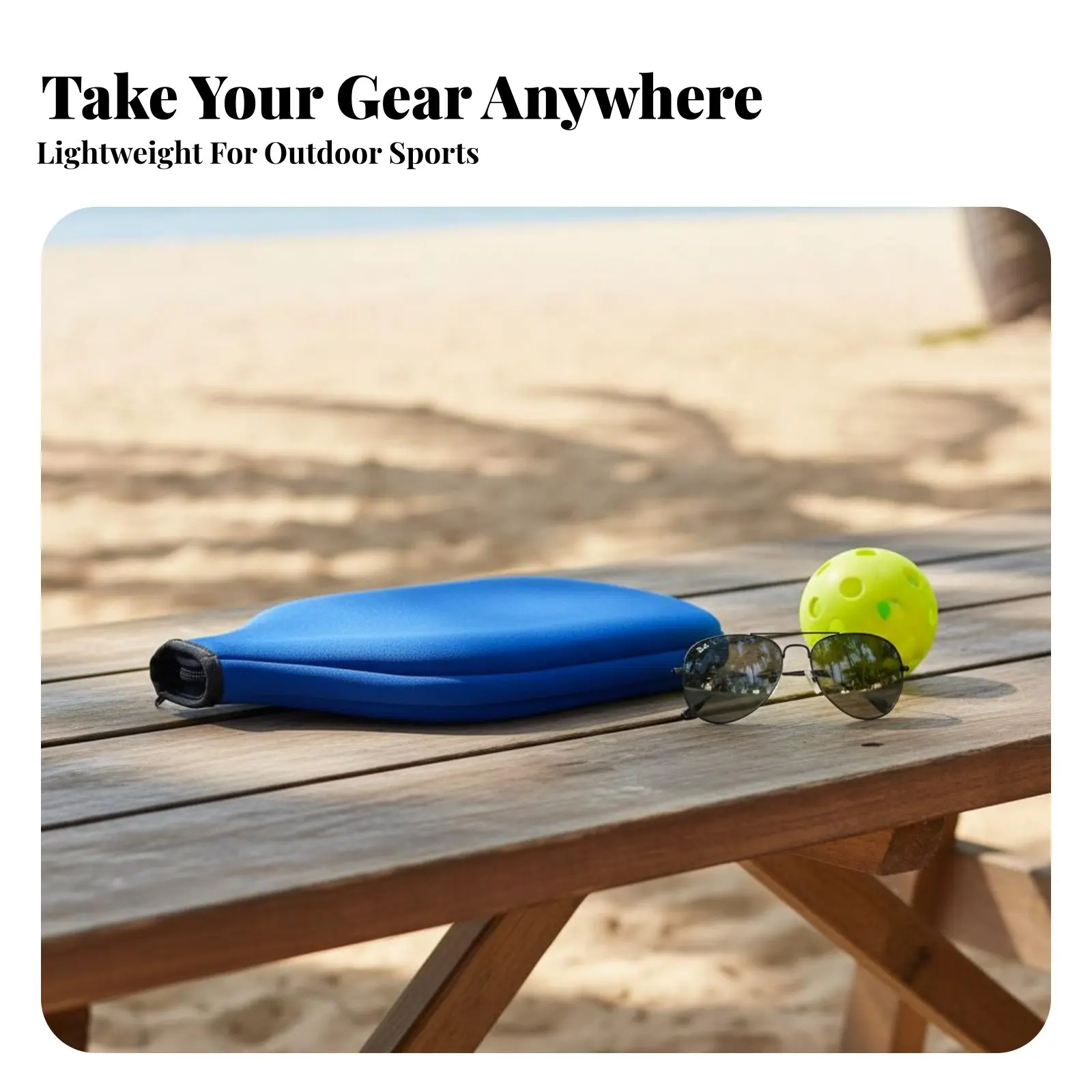 

Neoprene Paddle Case Waterproof Pickleball Paddle Cover Zippered Pickleball Cover Water-Resistant Sports Accessory for Storage