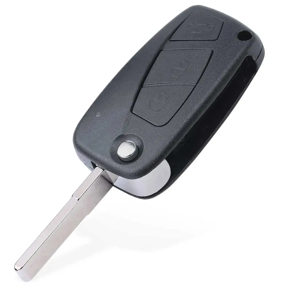 KEYECU 3 pulsanti ASK 433MHz PCF7941 Chip per Fiat Panda 2003 2004 2005 2006 2007 2008 2009 2010 2011 2012 Flip Remote Key Fob