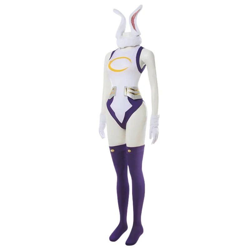 ☣2026 Anime My Hero Academia Mha Rabbit Hero Mirko Cosplay Sexy Costumes Bunny Miruko Jumpsuit Women Halloween Party Cosplay ☣~! view 3