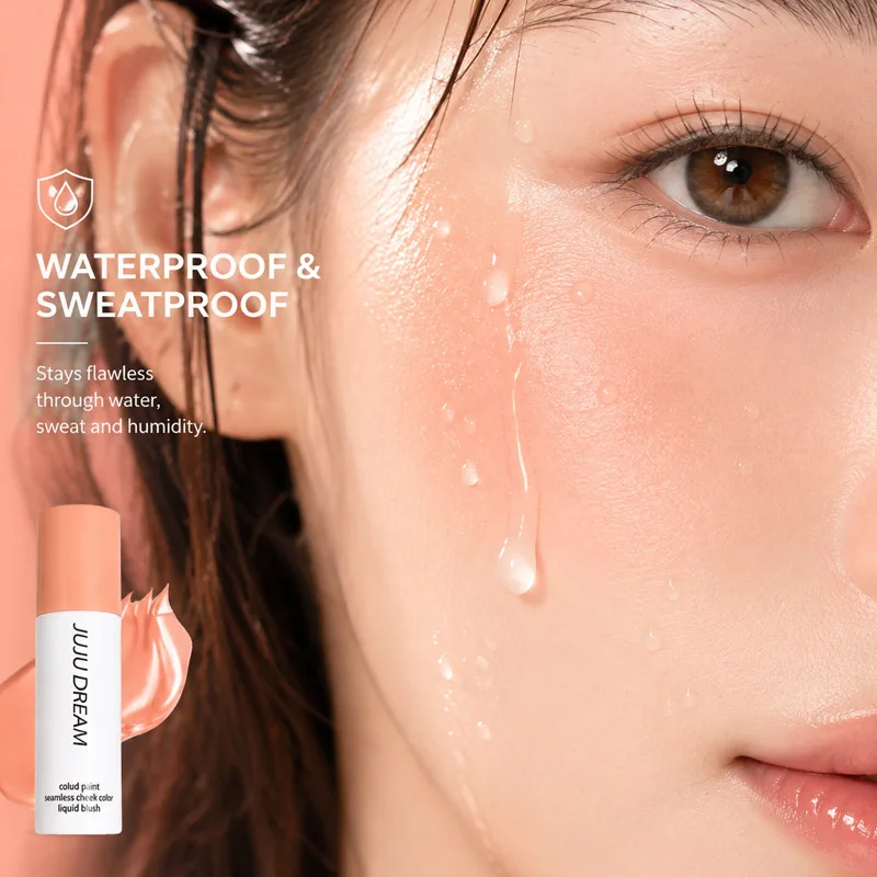 JUJUDREAM Liquid Blush Seamless Cheek Color Matte Long-Lasting Face Makeup