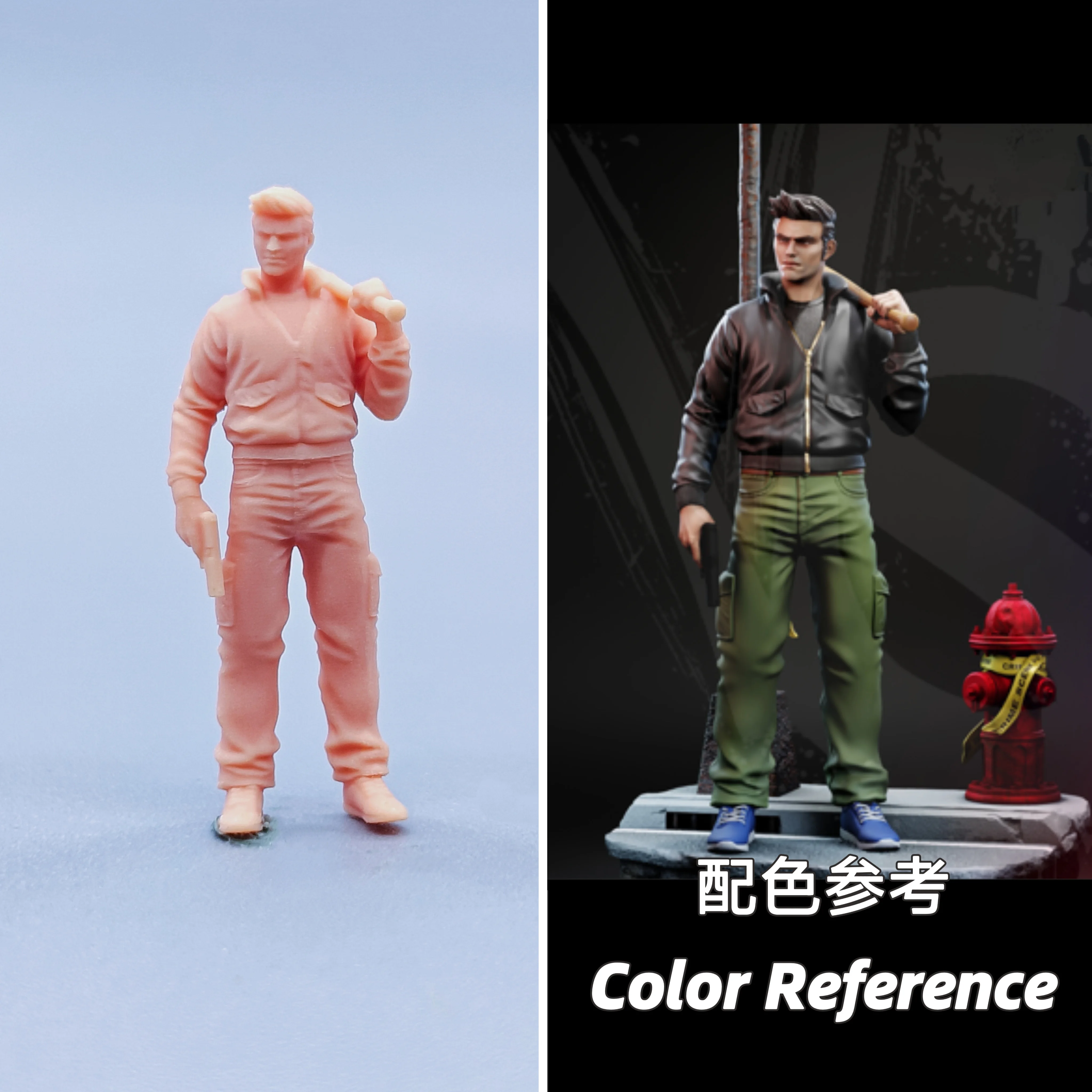 1/64 Figuren Maßstab Modell Harz Claud Ungefärbte Miniaturen Diorama Handbemalt C713