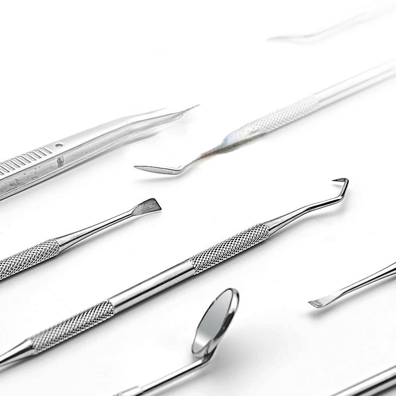 Outils dentaires en acier inoxydable, ensemble de soins bucco-dentaires, endoscope, élimination des dents, élimination du calcul, outils de dentiste, 5, 4/3