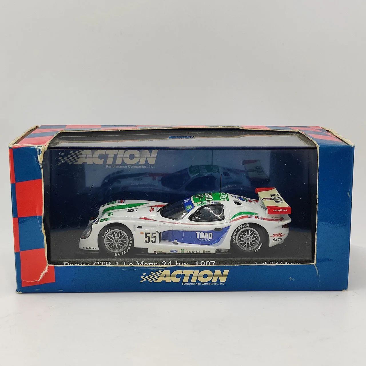

Flaws Diecast ACTION 1:43 Scale Panoz GTR-1 Le Mans 24 Hrs 1997 Alloy Car Model Collectible Toy Gift Souvenir Display Ornament