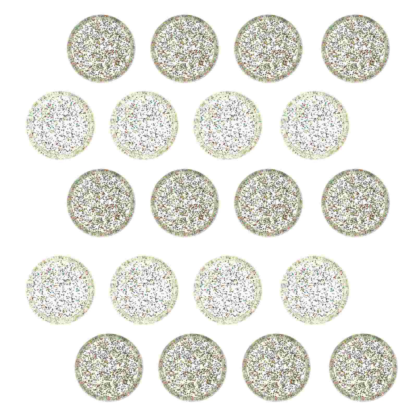 30pcs 35mm Solid Colored Powder Buttons Small Binding Discs Planner Notebook Accessories Plastic Loose Leaf Binder