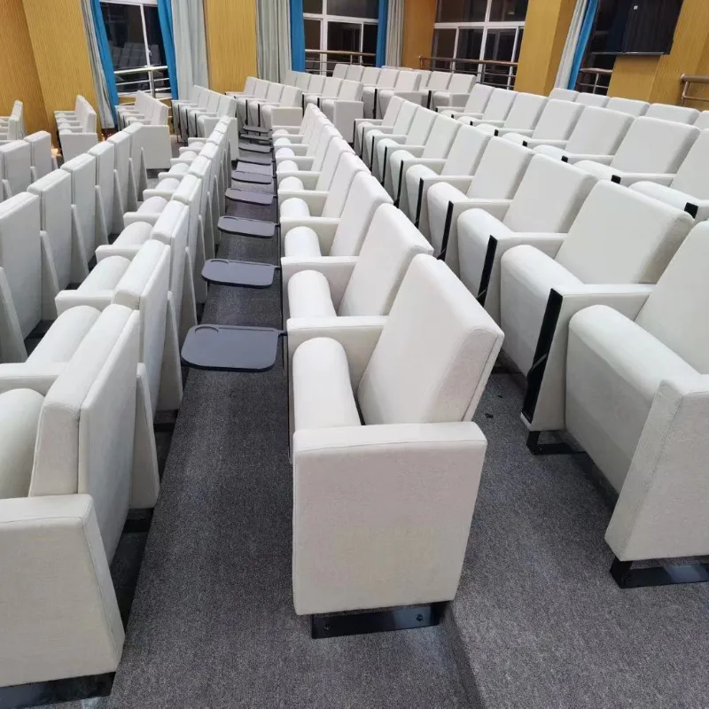 & Auditorium Linked Row Chairs With Foldable Writing Tablet Conference Hall Report Hall Theater Cinema Sofa Seating Chairs Ome