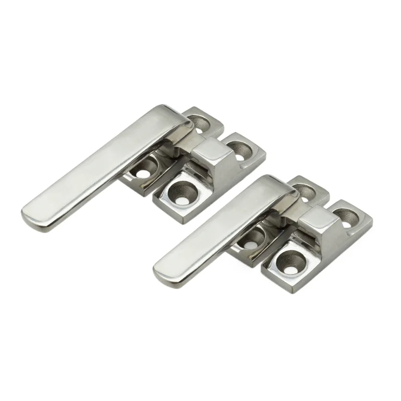 Stainless Steel Industrial Machinery Distribution Cabinet Door Window Rotary Handle Large Engineering Equipment Door Pull Handle