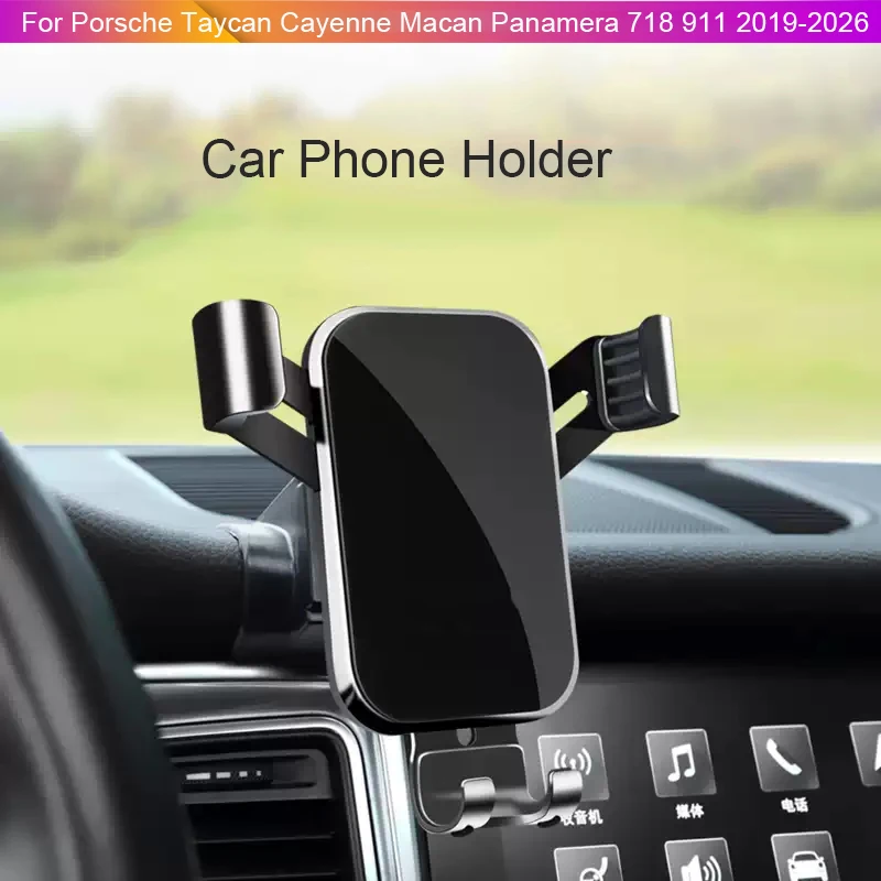 

Car GPS Screen Navigation Stand For Porshe Taycan Cayenne Macan Panamera 718 911 2014-2026 Special Phone Holder Modify Accessory