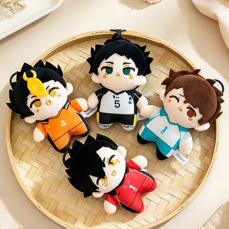 Haikyuu!! Anime Plüsch-Schlüsselanhänger Hinata Kageyama Oikawa Kuroo Nishinoya Puppe Taschenanhänger Sammlerstück Anhänger Rucksack Handtaschen-Deko – Detail 12