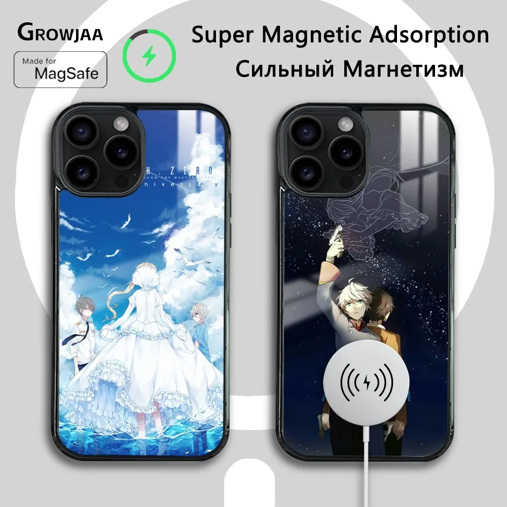 Cartoon C-Code G-Geass Phone Case For iPhone 16 15 14 13 12 11 Pro Max Plus Mini Magsafe Mirror Wireless Magnetic Cover