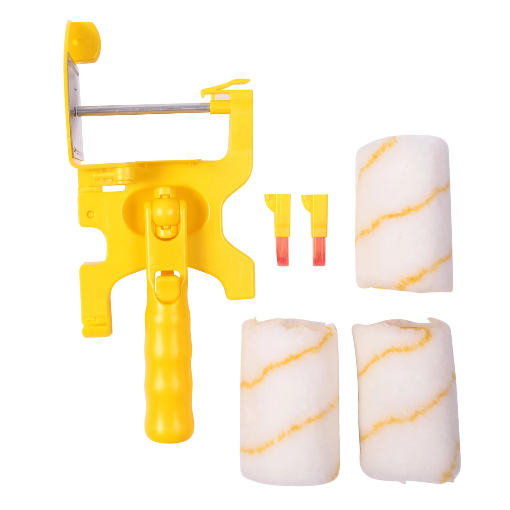 Y42A-6Pcs Paint Edger Roller Brush Tools Portable Clean-Cut Brush For Home Wall Ceilings