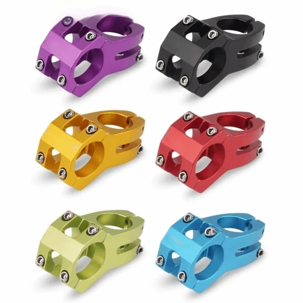 MTB Compatible 25.4/31.8mm Pipe Bicycle Handlebar Stem 45mm CNC Mountain Bike Stem Aluminum Alloy Bike Riser Stem Off-Road Use