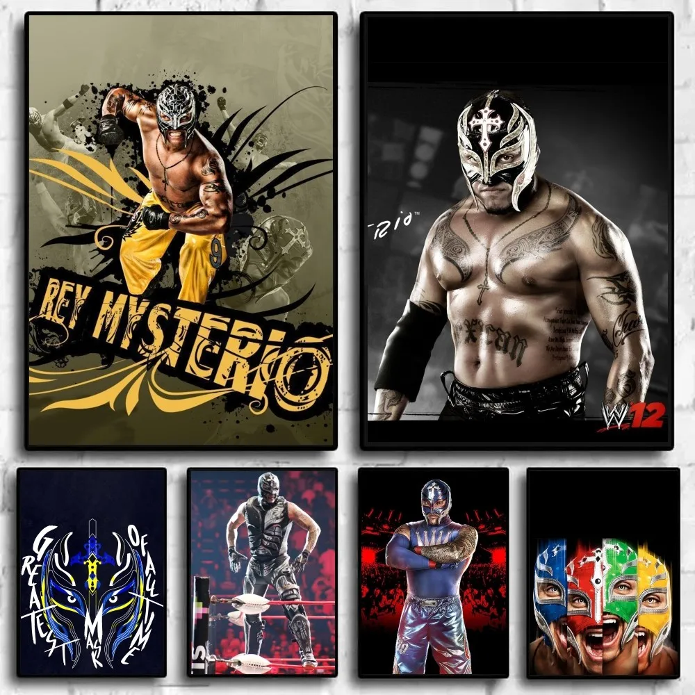 Legendary wrestler Rey Misterio Sr Poster Sticky Wall Art Printing Waterproof Home Living Bed Room Garage Bar Aesthetic Decor