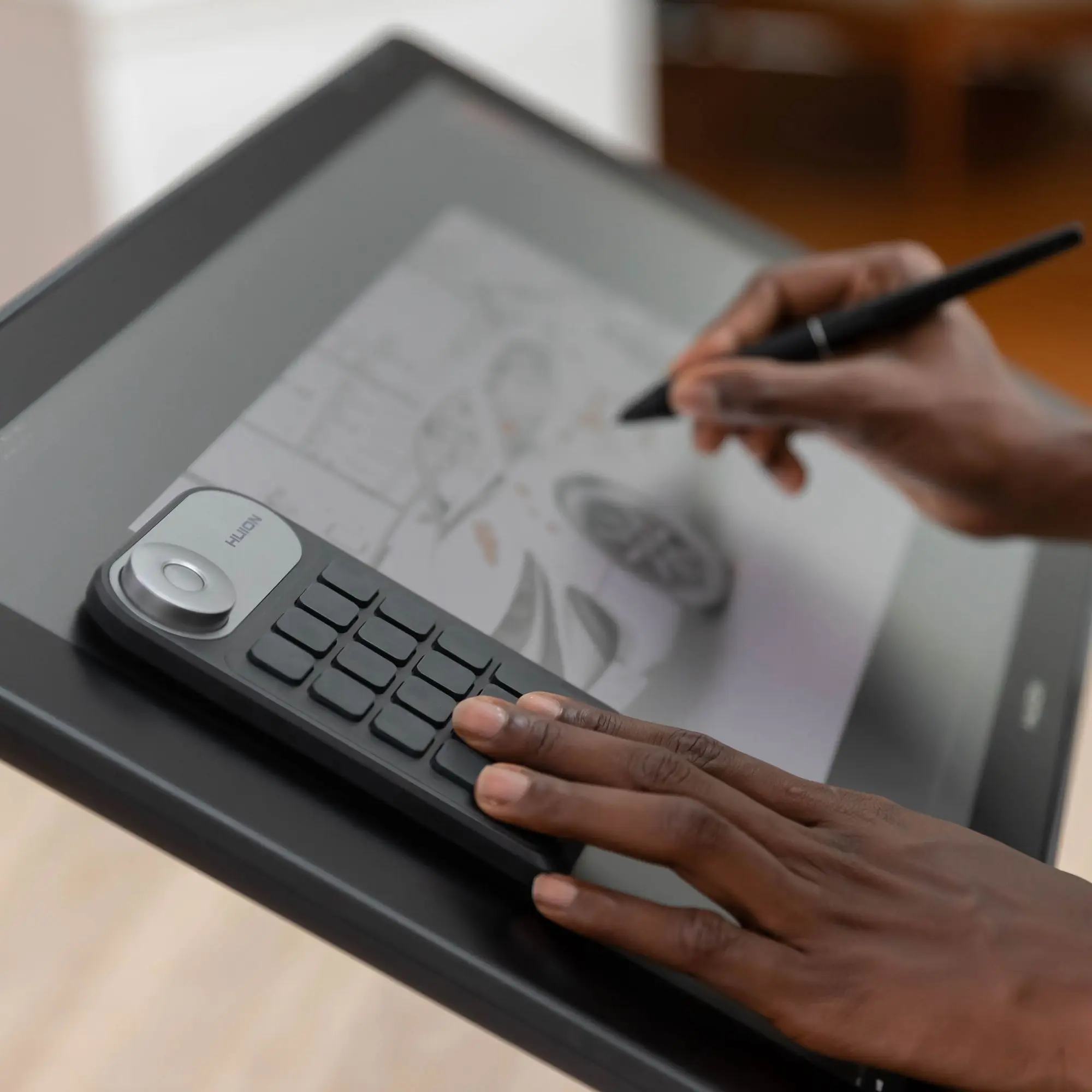 Kamvas 24 Plus 24 Inches 140% SRGB Lcd Monitor Profession Pen Displays Drawing Graphic Tablets with Stylus