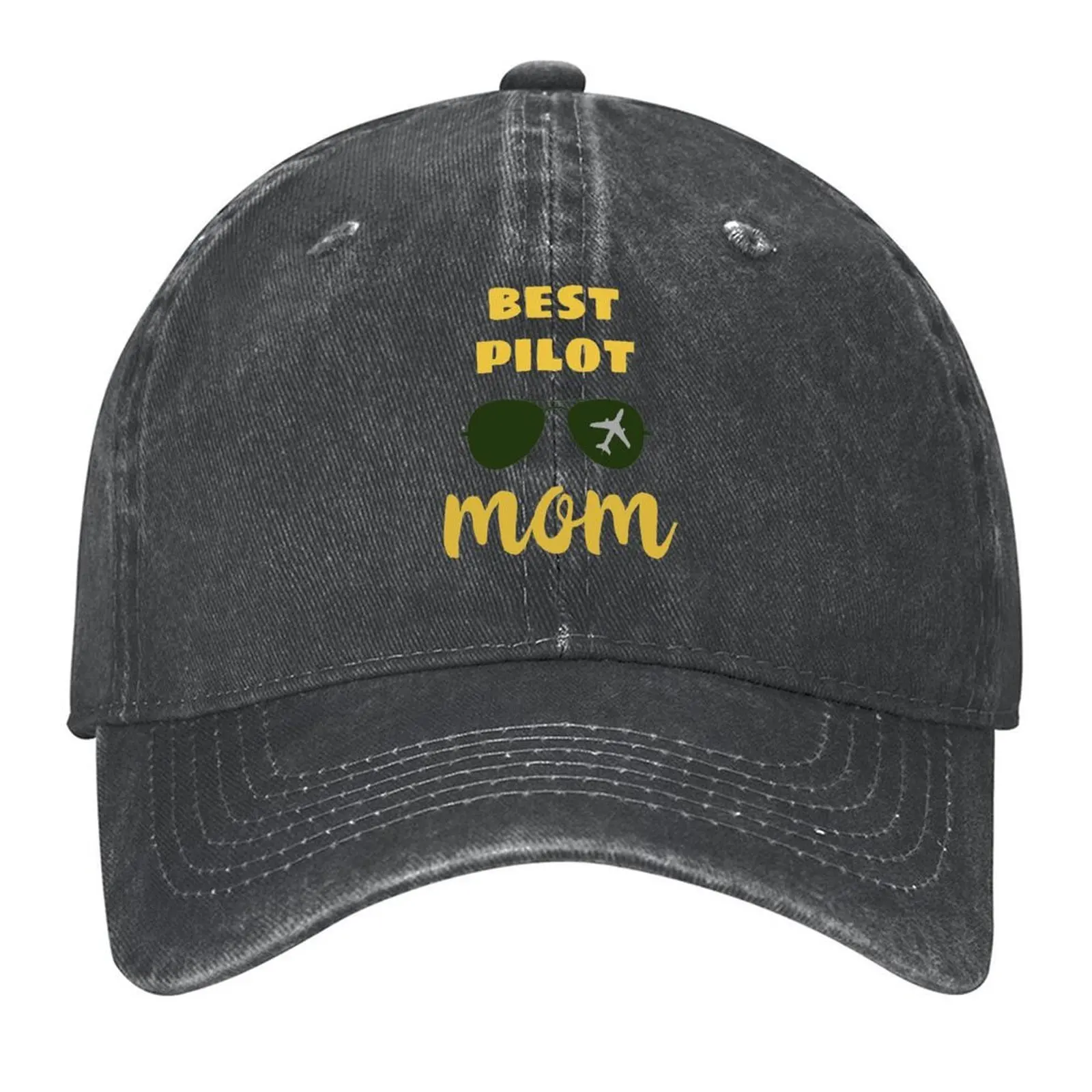 

Pilot Mom | Pilot Mother | Aviator Sunglasses Design Baseball Cap Ball Cap custom caps Designer Hat Snap Back Hat Male Women's