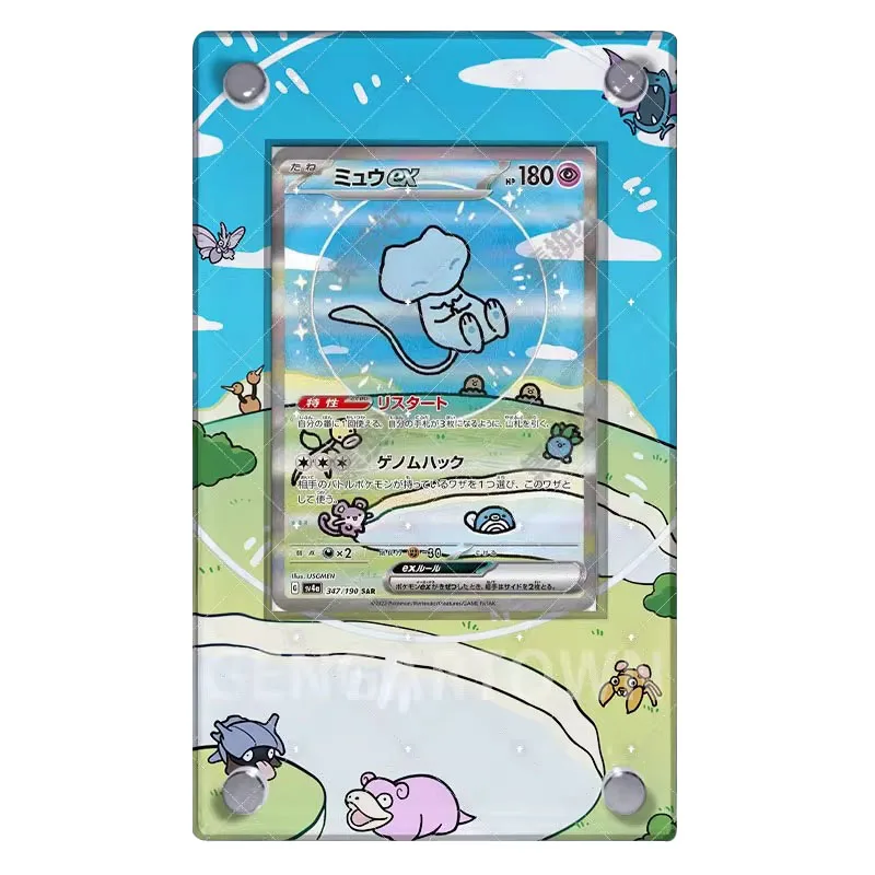 Новая карманная подставка для карт Monster Mew SAR, классическая игровая коллекция аниме, подставка для карточек, сделай сам, акриловая собранная игрушка в подарок