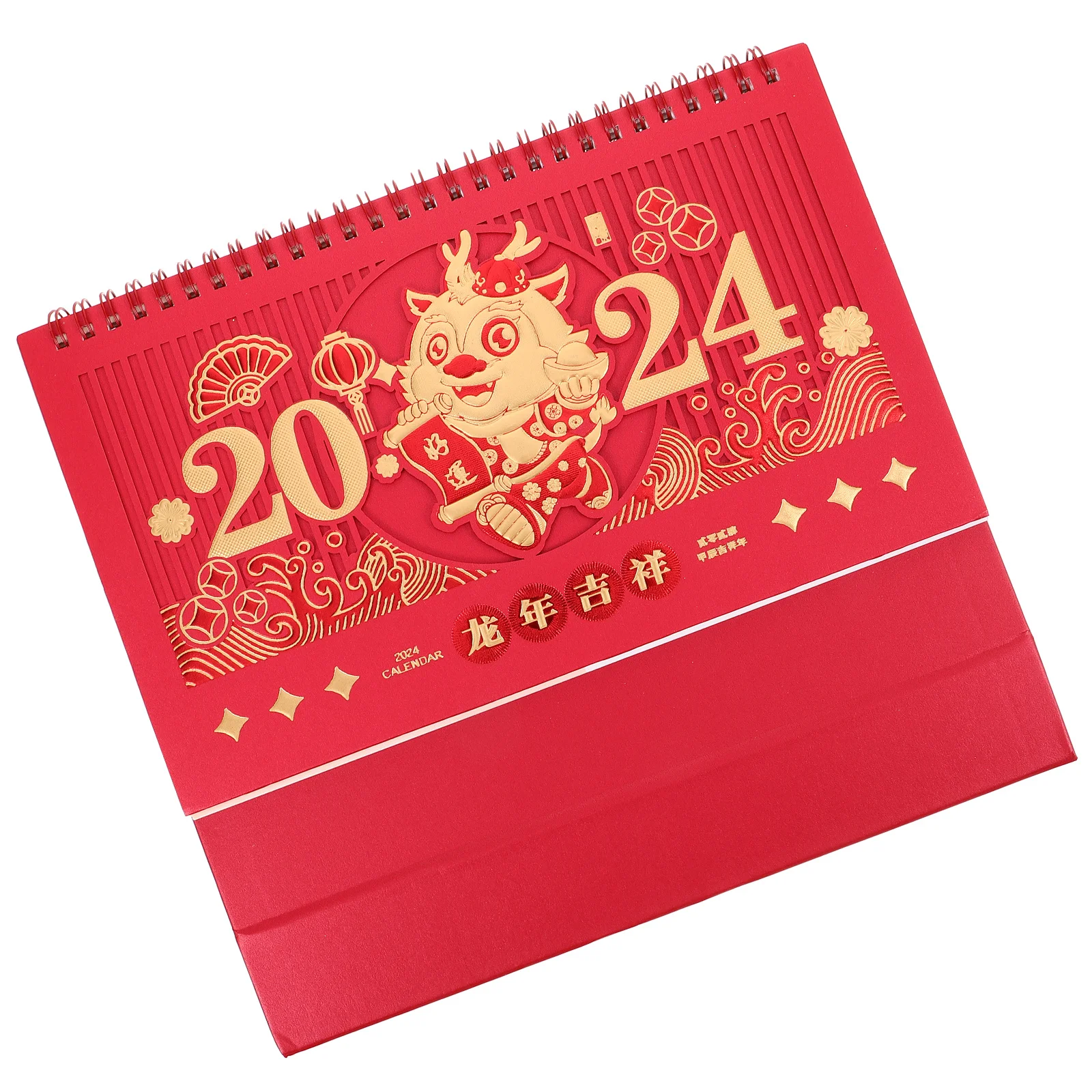 

Dragon Year 2024 Table Calendar Small Desktop Monthly Planner for Office Home Decorative Daily Schedule Desk Calendar