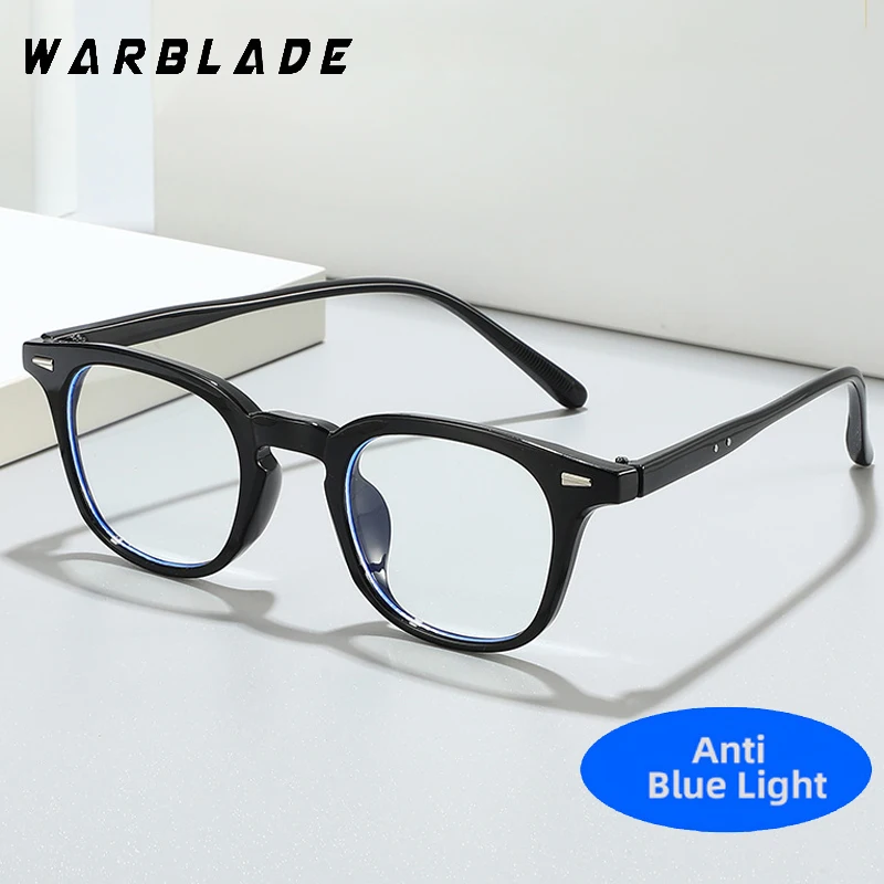 

2025 Trending Blue Light Blocking Men's Glasses Gaming Square Matte Black Anti Ray Eyeglasses Women Transparent Fashion Eyewear