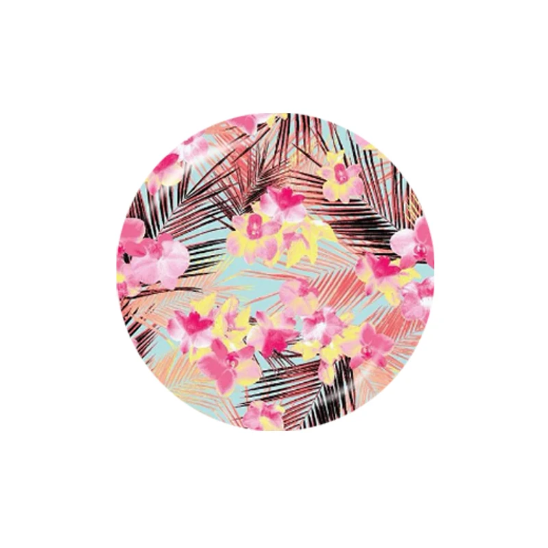 Beauty Flowers Patterns Fashion 10pcs 12mm/16mm/18mm/20mm/25mm/30mm Round Photo Glass Cabochon Demo Flat Back Making Finding