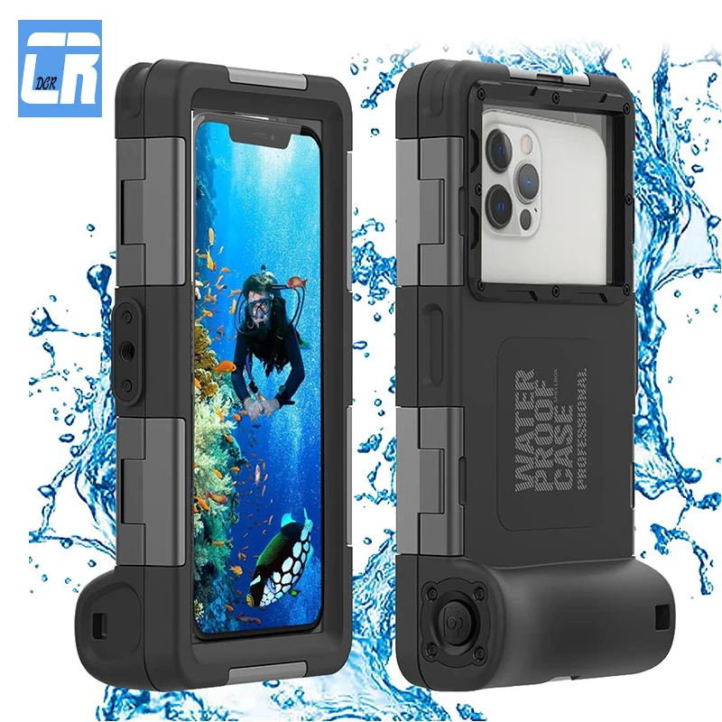 

360 ° Защитный чехол для всего тела, кобуры для телефона и корпус для дайвинга длиной 15 м, 50 футов, для плавания для iPhone, Samsung, 6,8 дюйма, аксессуары для телефонов